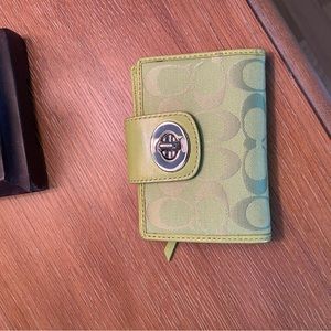 Green coach wallet